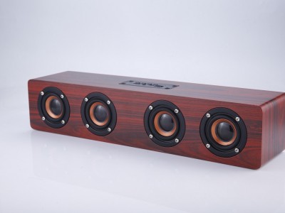 HS-B23 Portable Wood Retro Bluetooth Speaker( Brown)