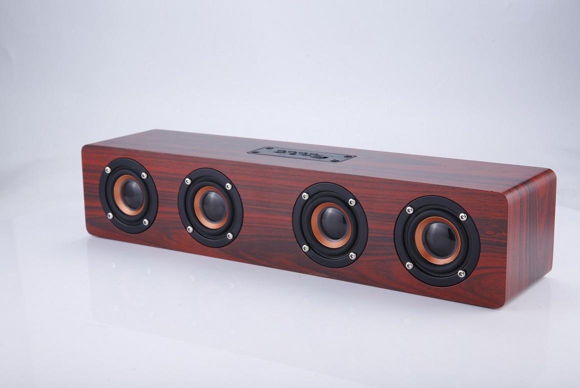 HS-B23 Portable Wood Retro Bluetooth Speaker( Brown)